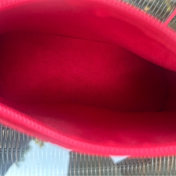 Chopin Roma Italy crossbody Dachshund purse handbag wiener dog red pebbled EUC - Picture 6 of 14